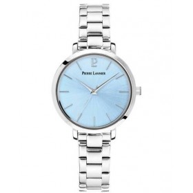 Montre Femme CHOUQUETTE Cadran Bleu Bracelet Acier Argenté