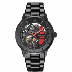 Montre Homme PADDOCK Noir Cadran Noir Bracelet Acier Noir 22 MM