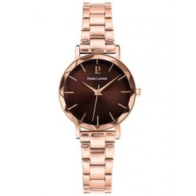 Montre Femme MULTIPLES Doré-rose Cadran Chocolat