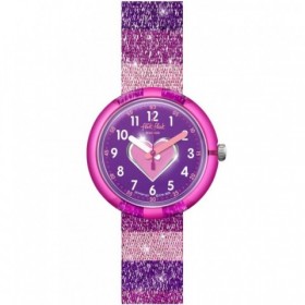 Montre FLIK FLAK, Collection STRIPY GLITTER