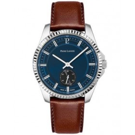 Montre Homme METROPOLITAIN Cadran Bleu Bracelet Cuir Brun